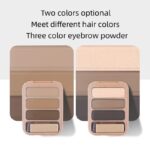 Paletă de farduri pentru sprâncene NOVO smooth texture lasting makeup - imagine 2
