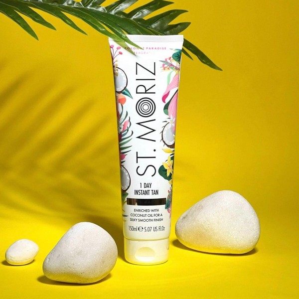 Лосьон для тела с шиммером St.Moriz Shimmer 1 Day Tan Coconut Paradise — изображение 1