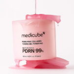 Тонизирующие диски для лица  Medicube PDRN Pink Collagen Toning Gel Toner Pad 70 pcs