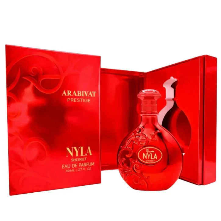 Arabiyat_Prestige_Nyla_Sherbet_80ml_Eau_de_Parfum_For_Women_perfume_bottle_with_box_open Nyla Sherbet — изображение 1